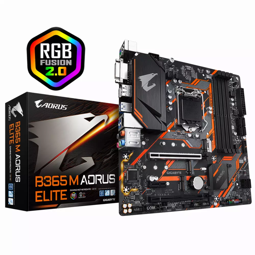 Дънна платка GIGABYTE B365M AORUS ELITЕ