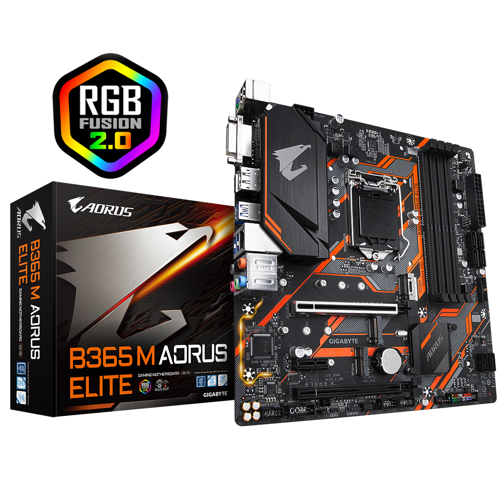 Дънна платка GIGABYTE B365M AORUS ELITЕ
