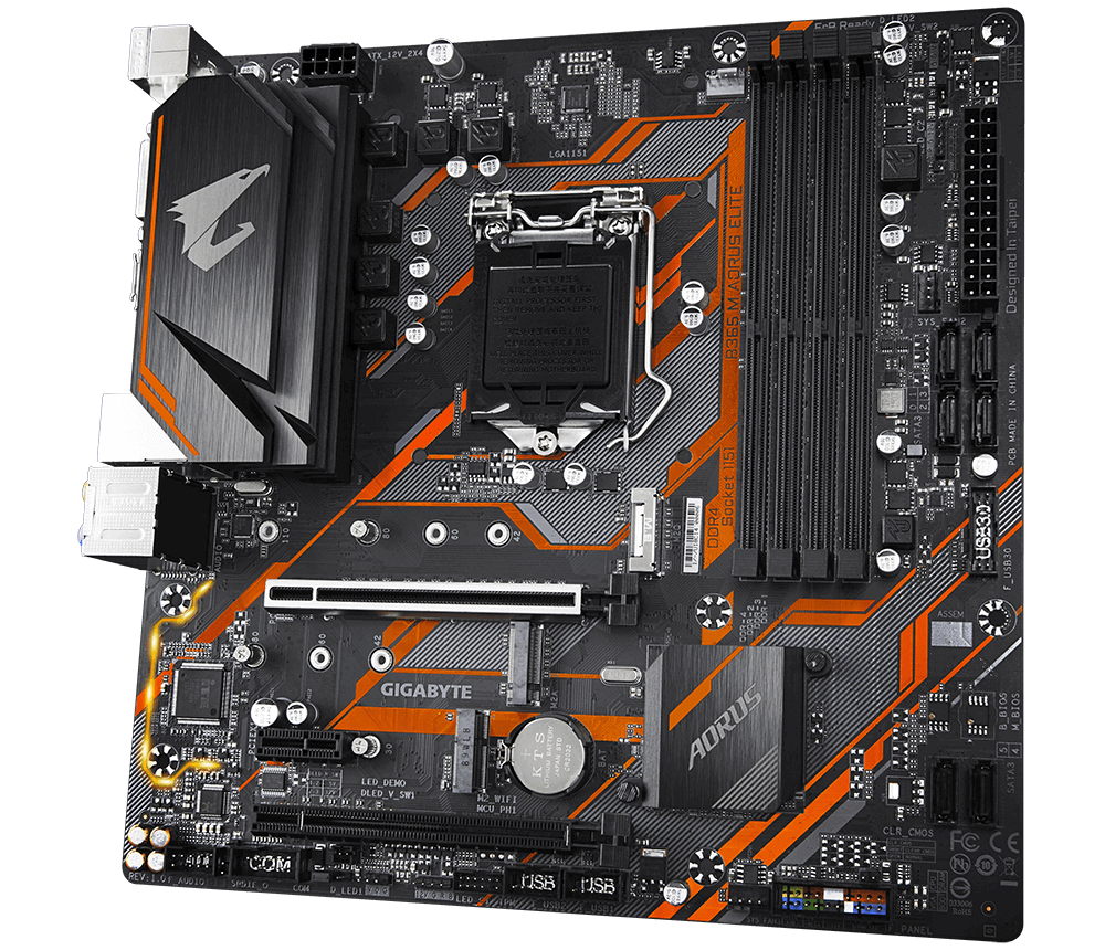 Дънна платка GIGABYTE B365M AORUS ELITЕ