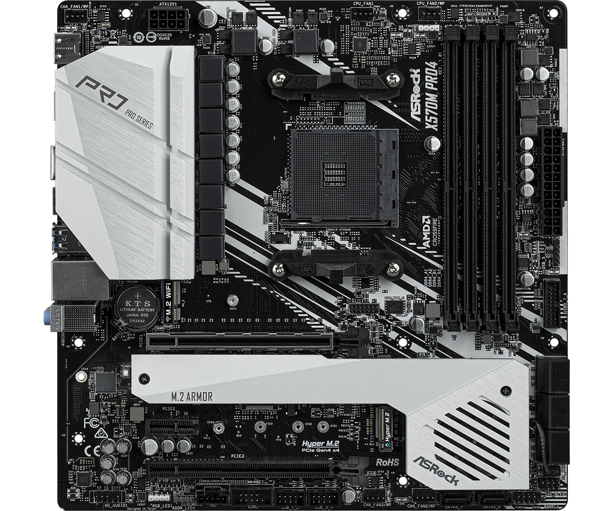 Дънна платка ASROCK X570M Pro4