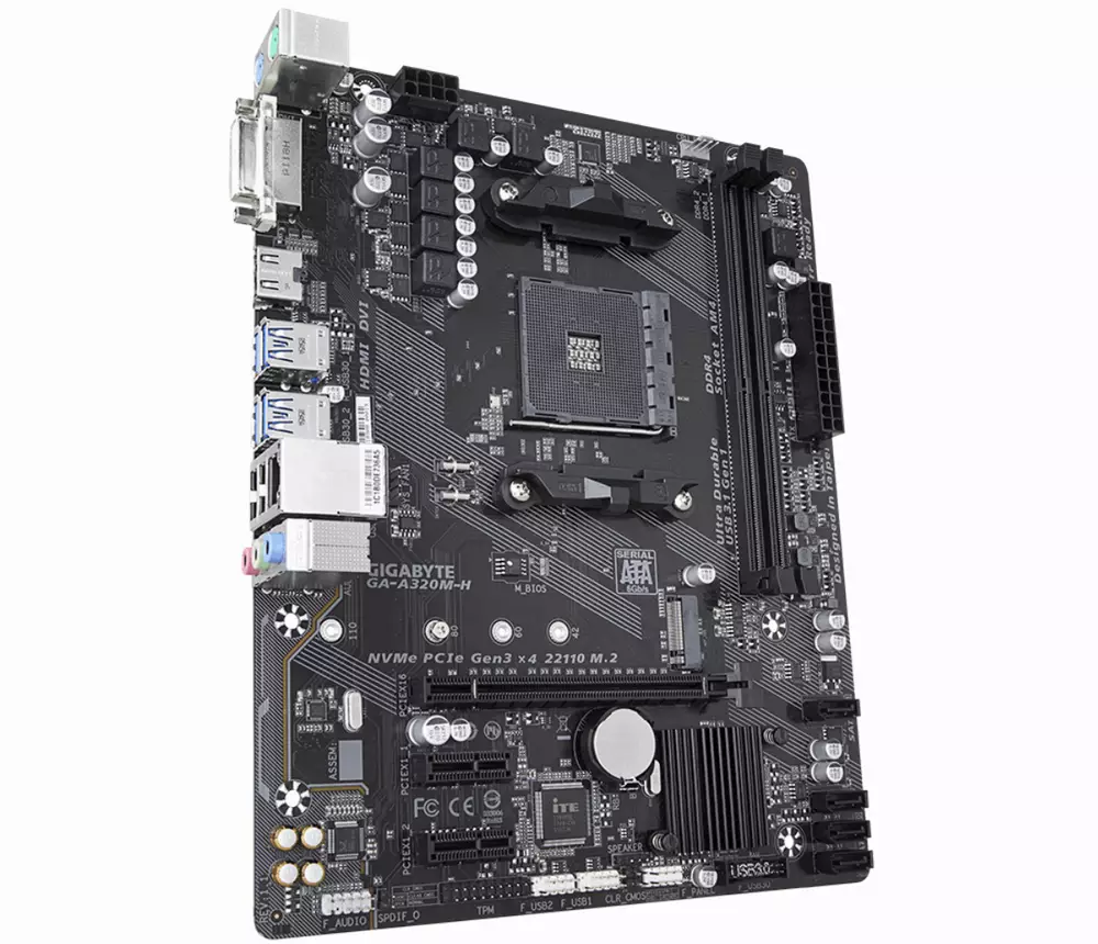 Дънна платка GIGABYTE A320M-H