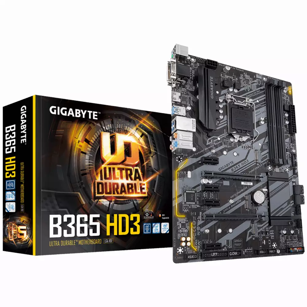 Дънна платка GIGABYTE B365-HD3