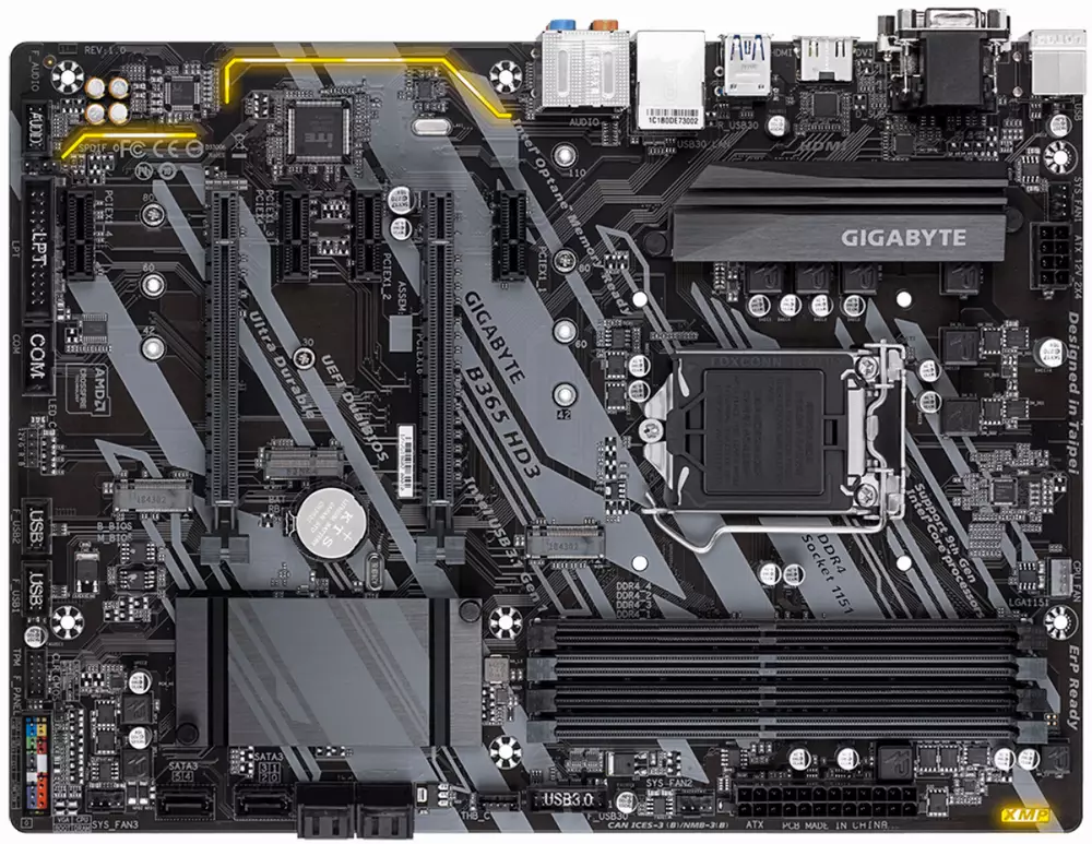 Дънна платка GIGABYTE B365-HD3