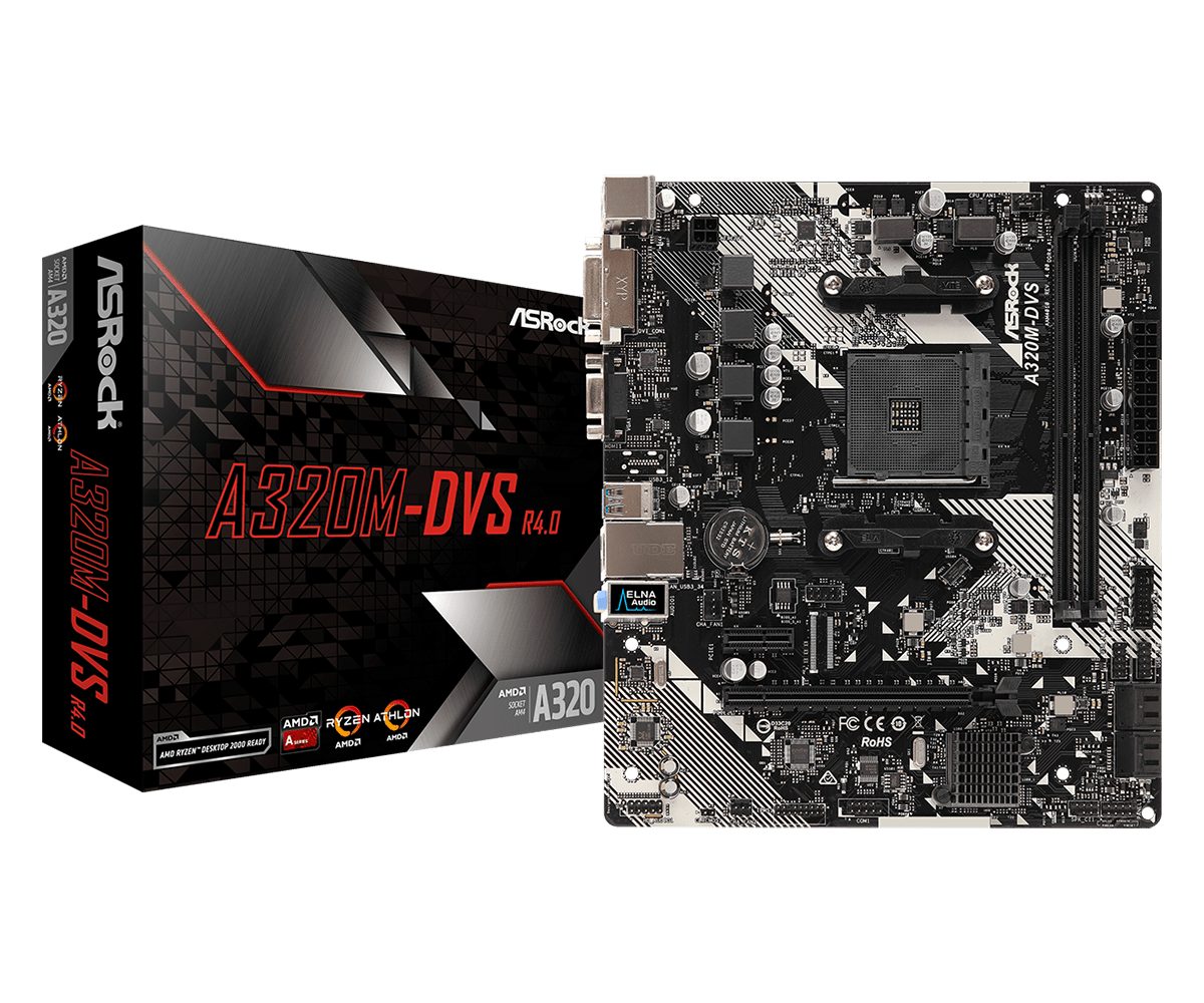 Дънна платка Asrock A320M-DVS R4.0