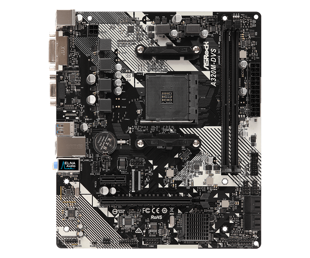 Дънна платка Asrock A320M-DVS R4.0