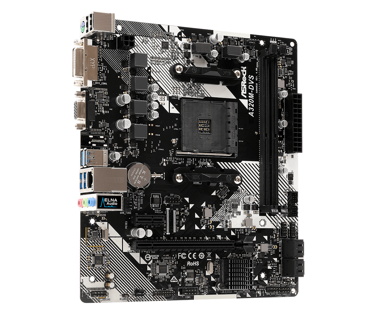 Дънна платка Asrock A320M-DVS R4.0