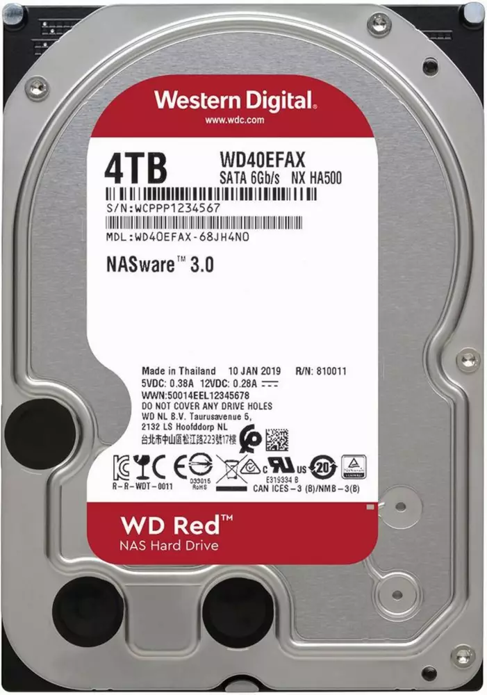 Хард диск WD RED 4TB 3.5" 256MB cache 5400rpm - WD40EFAX