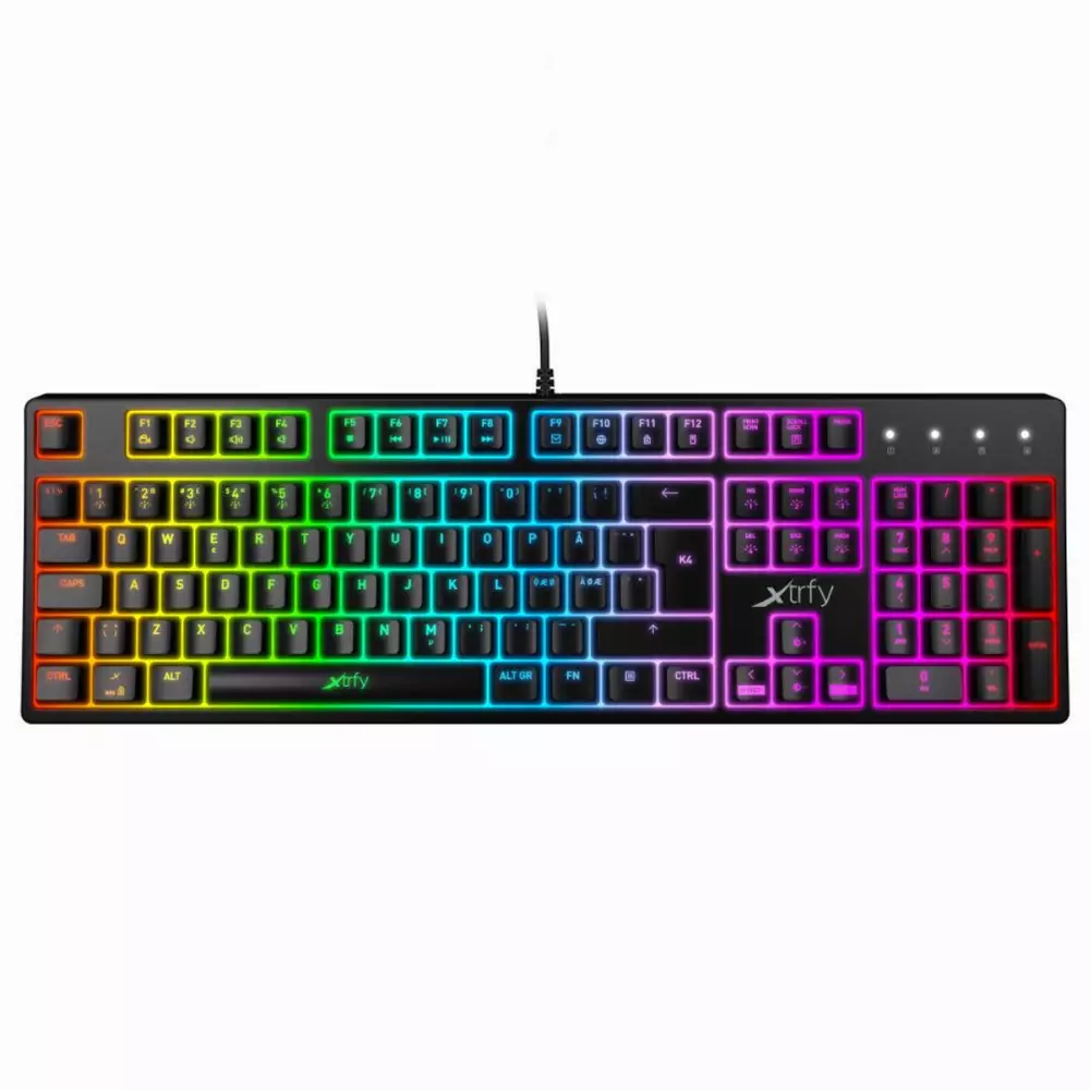 Геймърскa механична клавиатура Xtrfy K4 RGB Kailh Red Switch, US Layout