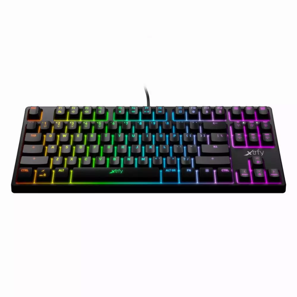 Геймърскa механична клавиатура Xtrfy K4 TKL RGB Kailh Red Switch, US Layout