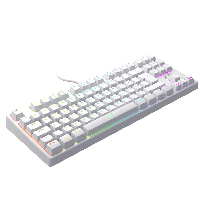 Геймърскa механична клавиатура Xtrfy K4 TKL White RGB Kailh Red Switch, US Layout