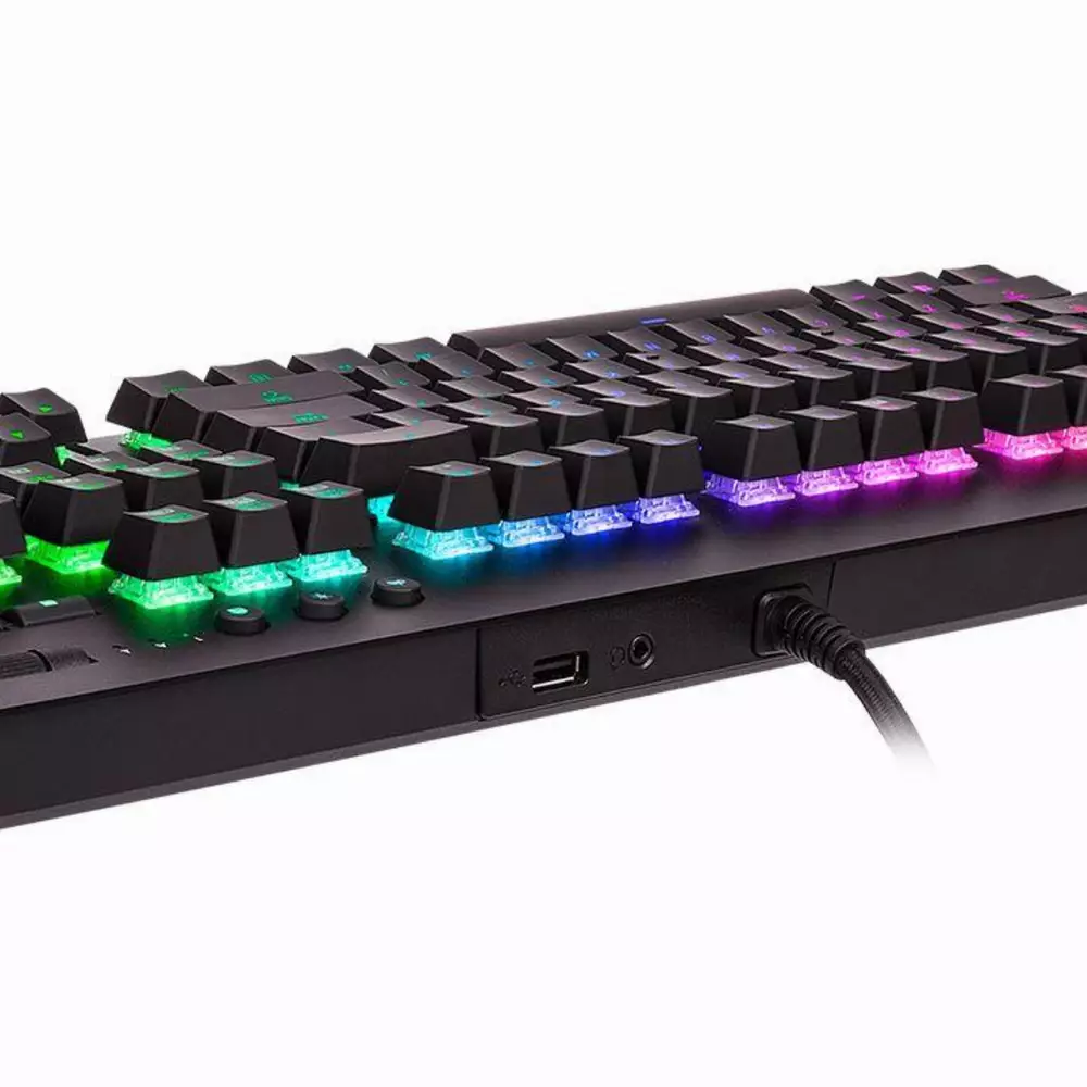 Gaming μηχανικό πληκτρολόγιο TteSports Level 20 GT RGB Cherry MX Blue, US Layout