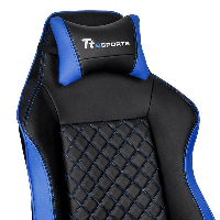 Геймърски стол TteSports GT Comfort, Черен/Син