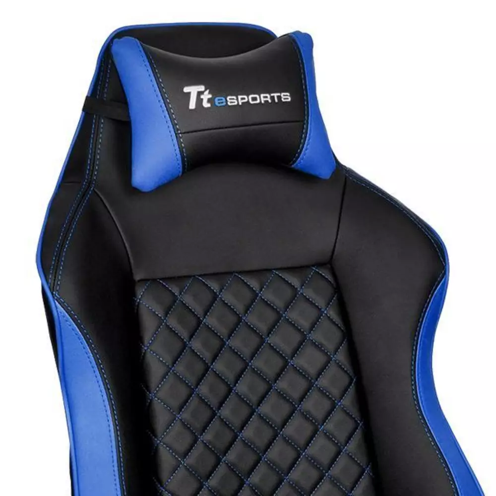 Геймърски стол TteSports GT Comfort, Черен/Син