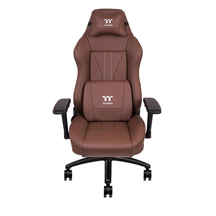 Геймърски стол TteSports X Comfort, Естествена кожа, Кафяв