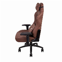 Геймърски стол TteSports X Comfort, Естествена кожа, Кафяв