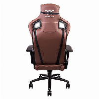 Геймърски стол TteSports X Fit, Естествена кожа, Кафяв