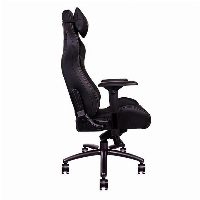 Геймърски стол TteSports X Fit, Естествена кожа, Черен