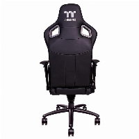 Геймърски стол TteSports X Fit, Естествена кожа, Черен