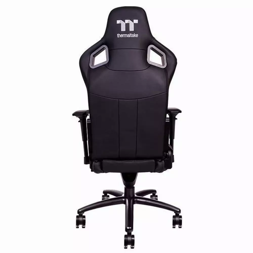 Геймърски стол TteSports X Fit, Естествена кожа, Черен