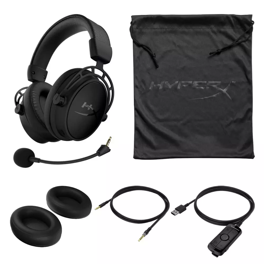 Геймърски слушалки HyperX Cloud Alpha S 7.1 Blackout