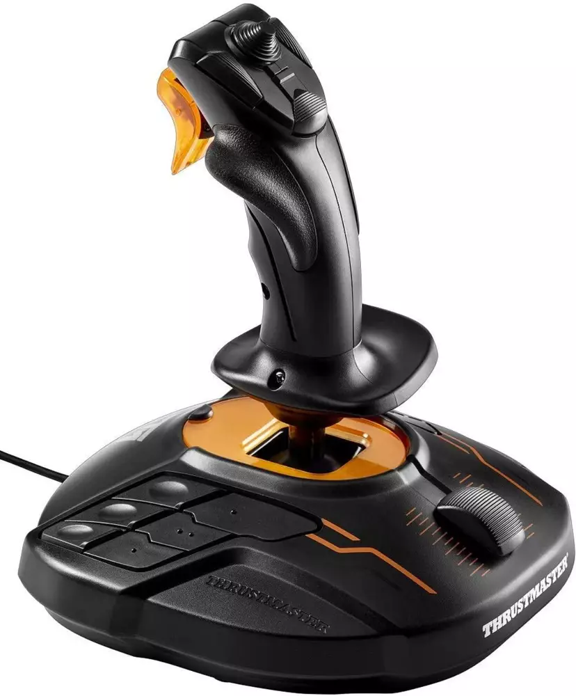 Жичен джойстик, авиосимулатор Thrustmaster T.16000M FCS за PC, Черен