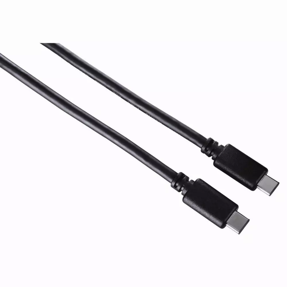 Кабел HAMA USB-C мъжко - USB-C мъжко, 0.75 м,480Mb/s, Черен