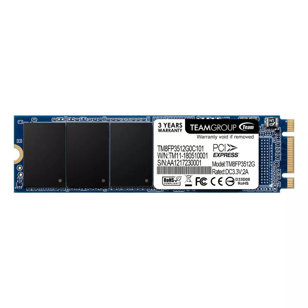 Диск SSD Team Group MP32 512GB M.2 2280 PCIe NVMe Gen 3.0 x2