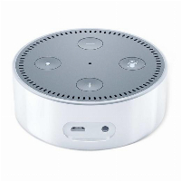 Преносима смарт тонколона Amazon Echo Dot 2, гласов асистент, Бял