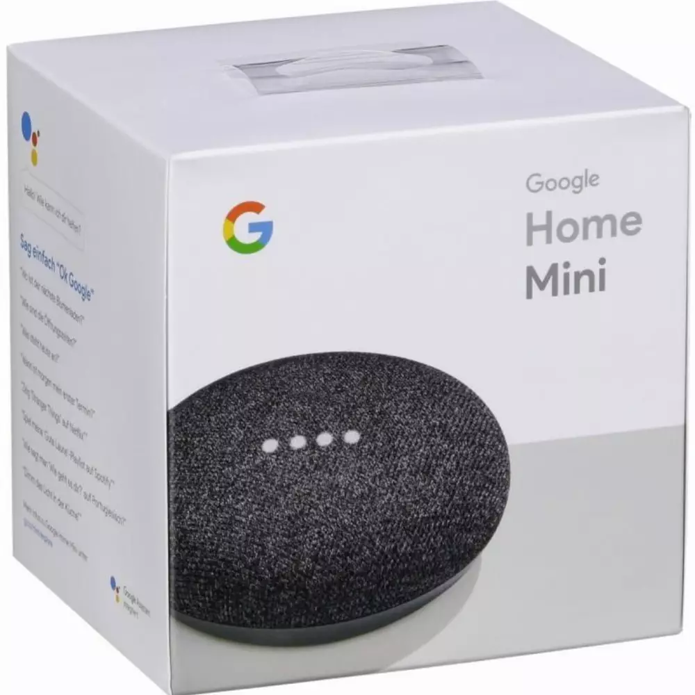 Безжична колонка Google Home mini Speaker, Carbon