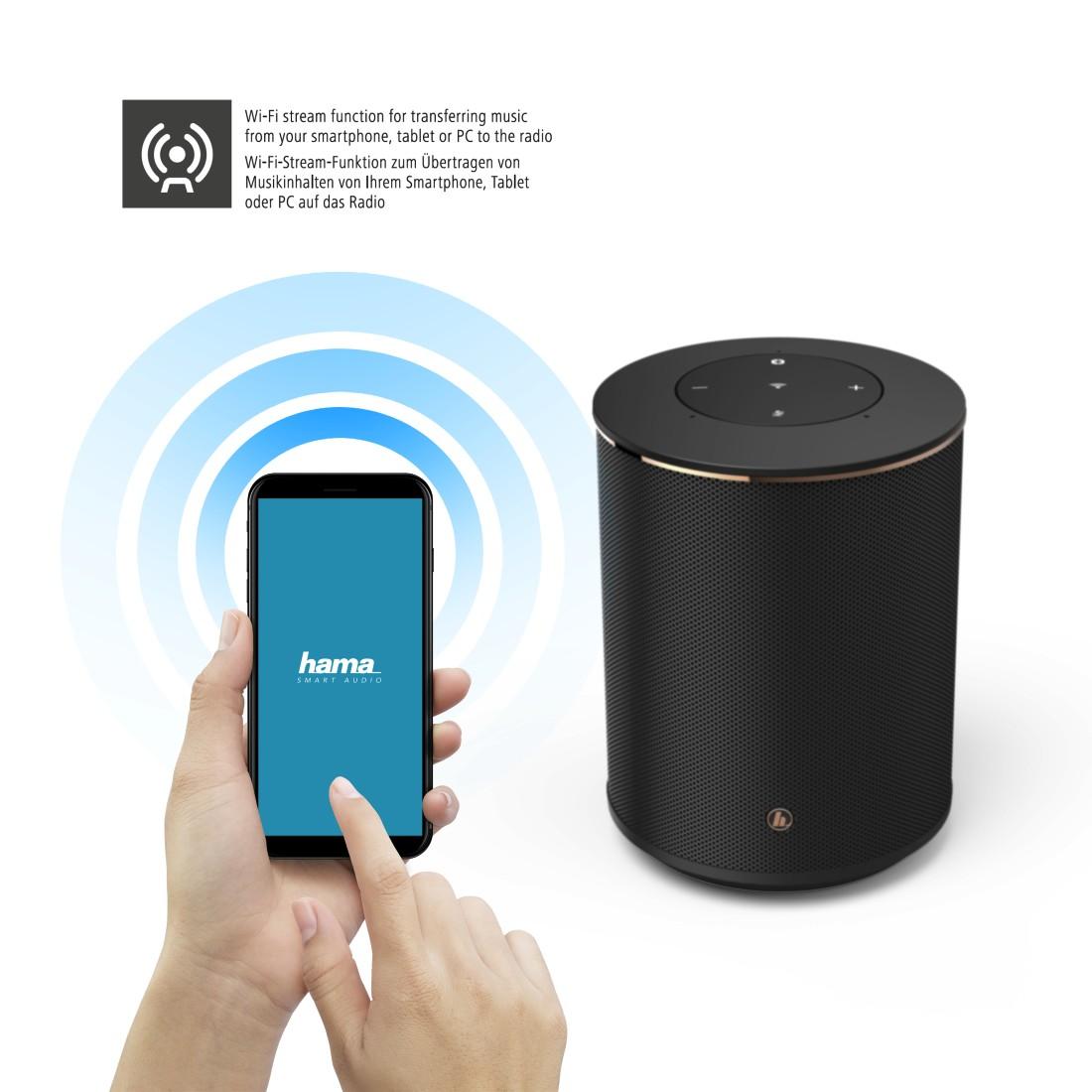 Безжична  смарт тонколона HAMA SIRIUM1400ABT, Bluetooth /Amazon Alexa гласов асистент, Черен