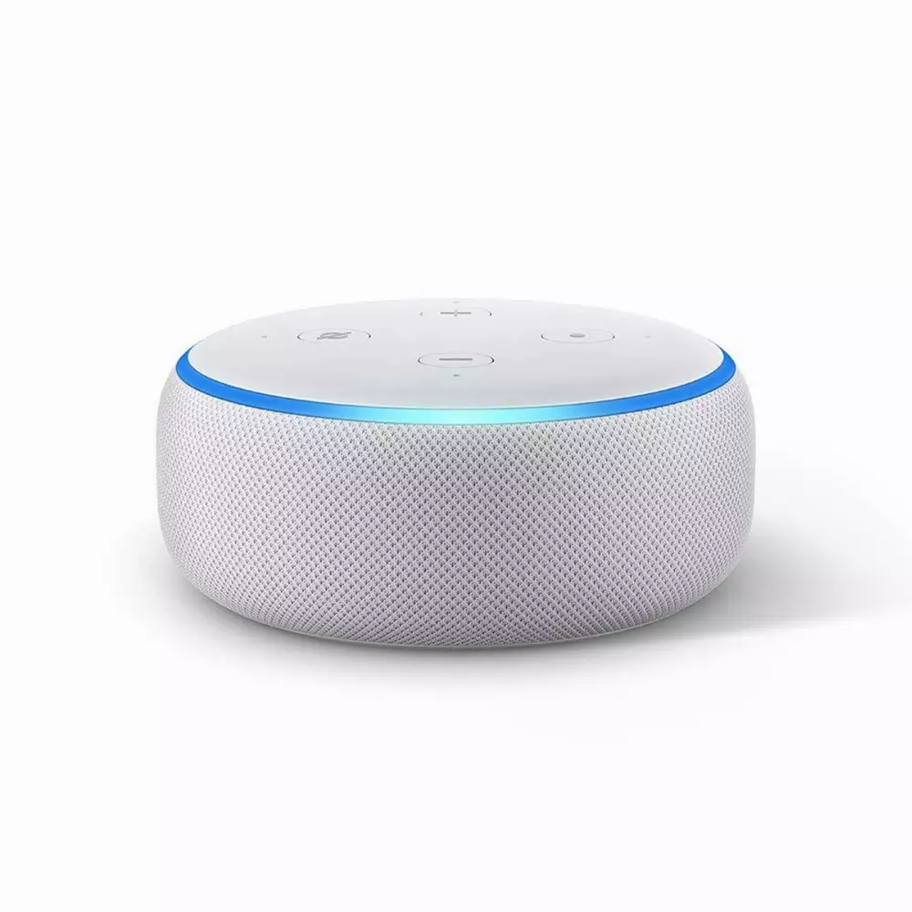 Преносима смарт тонколона Amazon Echo Dot 3 Sandstone, гласов асистент, Бежов
