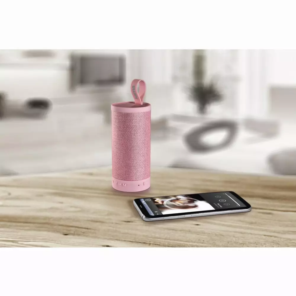 Блутут мобилна колонка HAMA Tube, Bluetooth, Розов