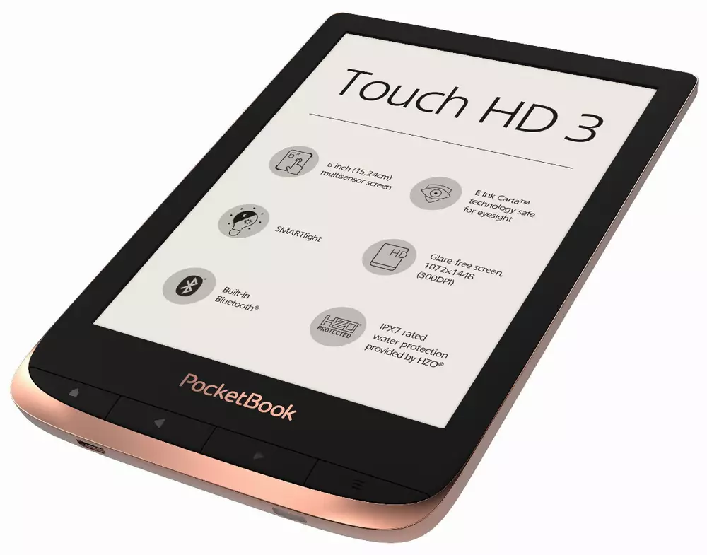 eBook четец POCKETBOOK Touch HD3 PB632-K-WW, 6", Spicy Copper
