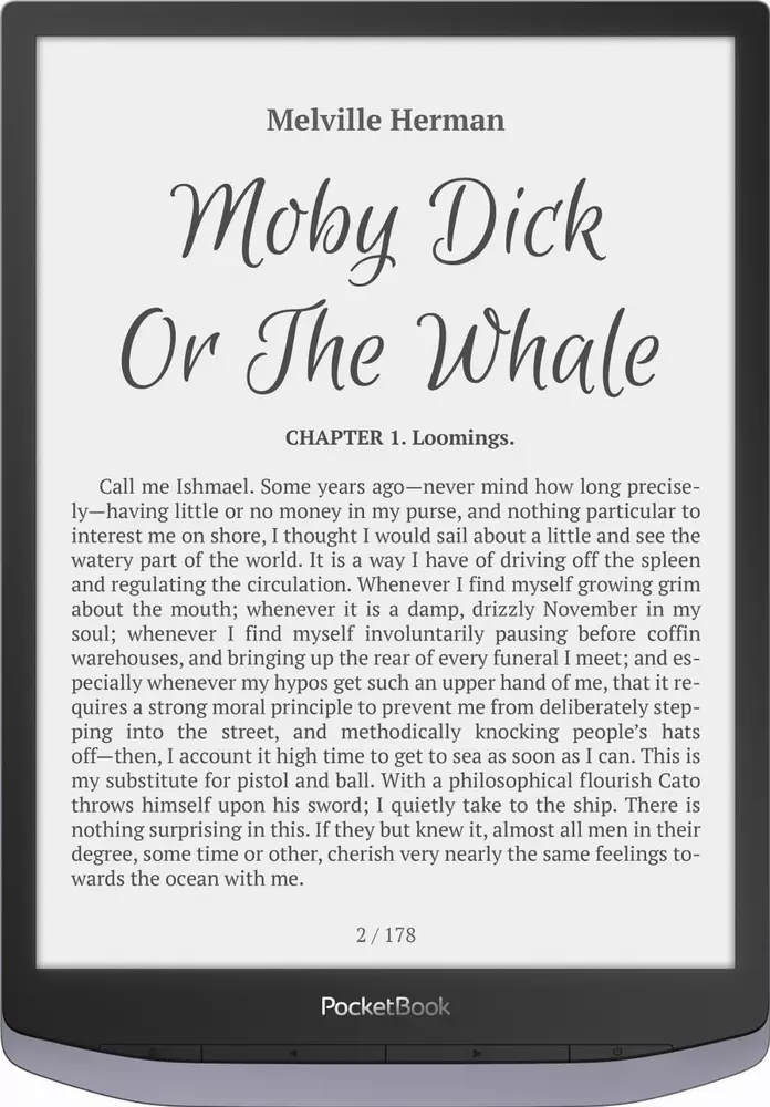 eBook четец PocketBook InkPad X PB1040, 10.3", Метално сив