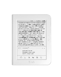 eBook четец BOOKEEN Diva HD 6", тъч, подсветка, 300dpi, бял
