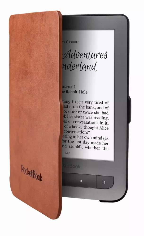 Калъф PocketBook Shell cover Light brown/black за eBook четец, 6 inch, Кафяв