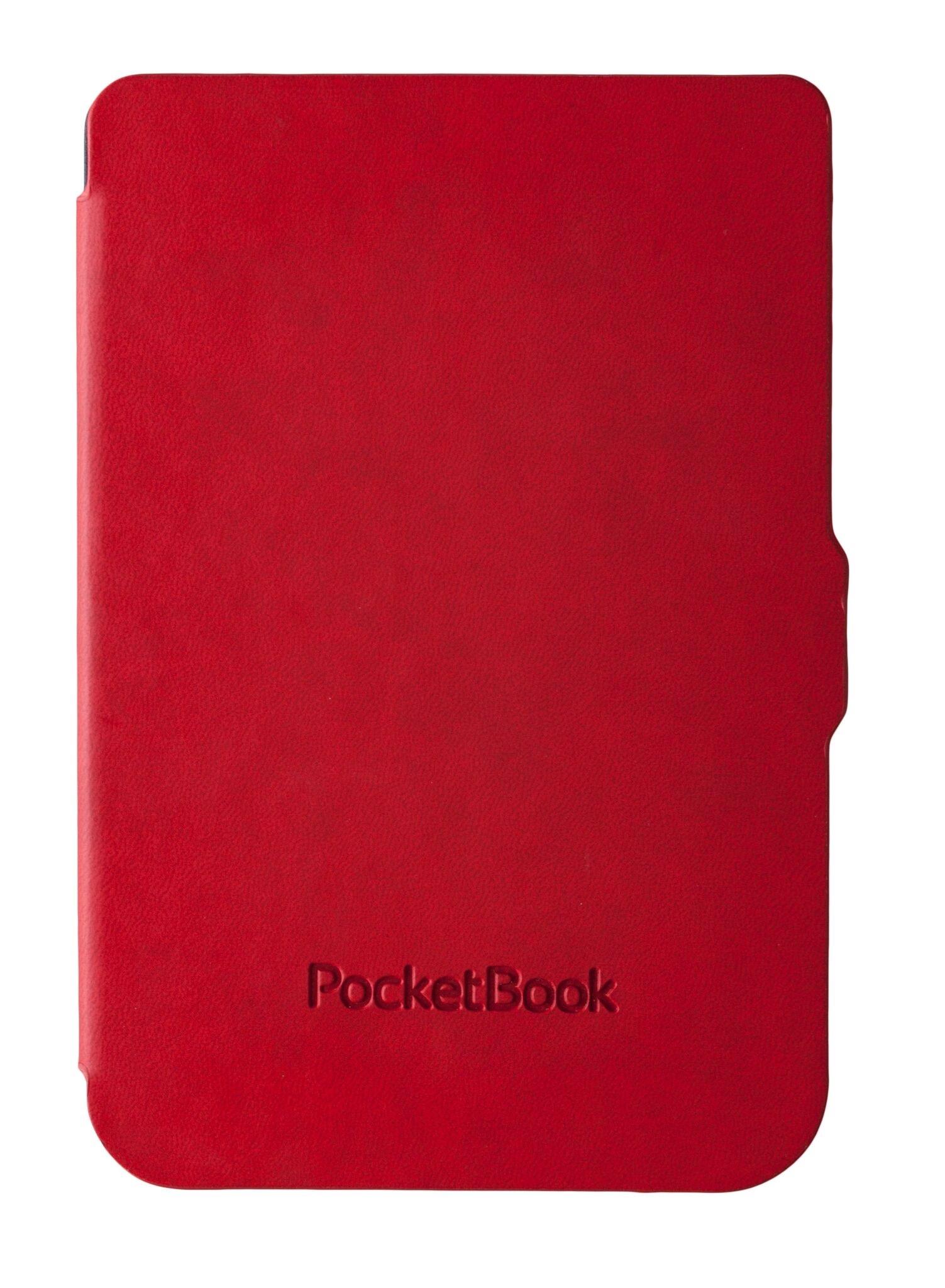 Калъф PocketBook Shell Cover Bright Red/Black за eBook четец, 6 inch, Червен