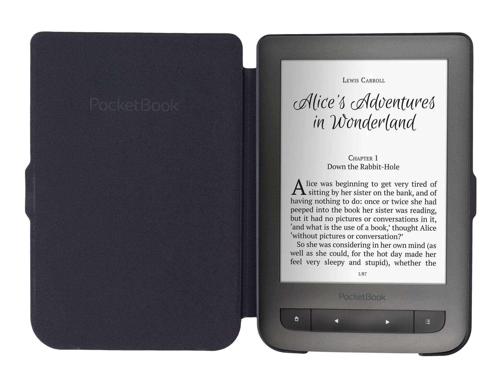 Калъф PocketBook Shell Cover Sparkling, за eBook четец, 6 inch, Черен