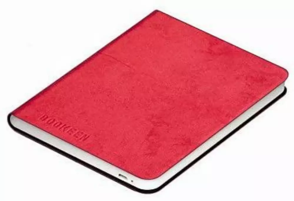 Калъф кожен BOOKEEN Classic, за eBook четец DIVA, 6 inch, магнит, Червен