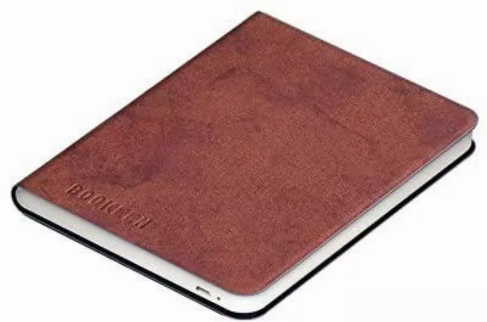 Калъф кожен BOOKEEN Classic, за eBook четец DIVA, 6 inch, магнит, Denim Brown