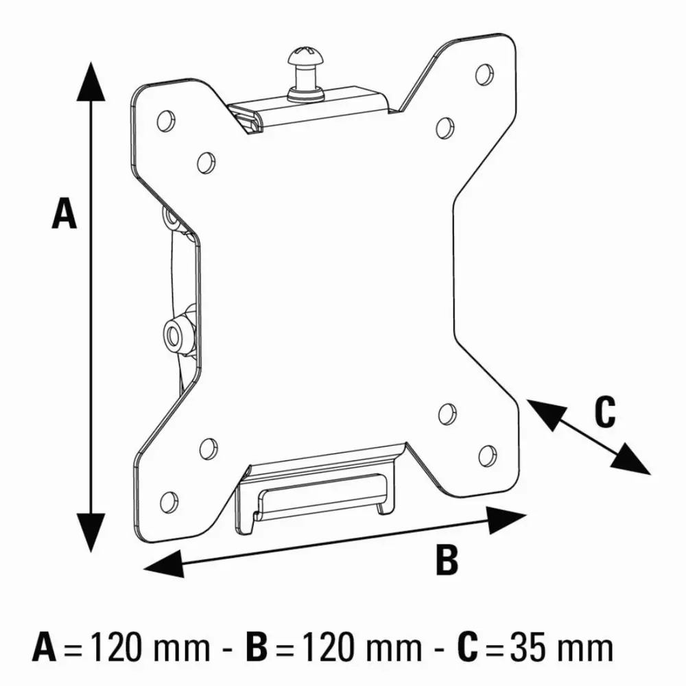 Стенна стойка за TV HAMA 118611, MOTION, 10"-26", Черна