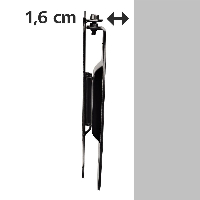 Стенна стойка за TV HAMA Ultraslim 108720, Фиксирана, 10"-26", 25 кг, Черна