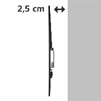 Стенна стойка за TV HAMA 108770, Фиксирана, 32"-56", 30 кг, Черна
