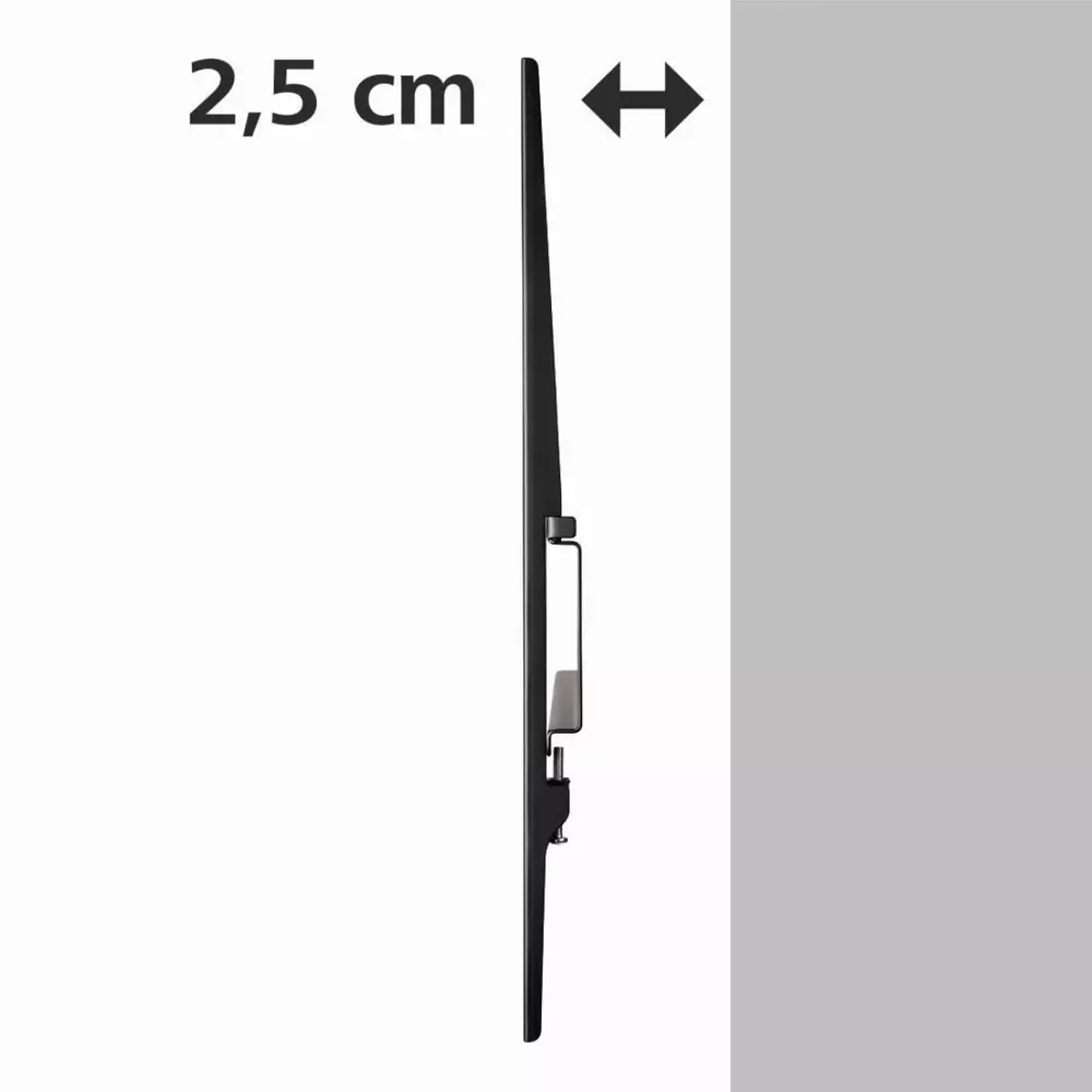 Стенна стойка за TV HAMA 108770, Фиксирана, 32"-56", 30 кг, Черна