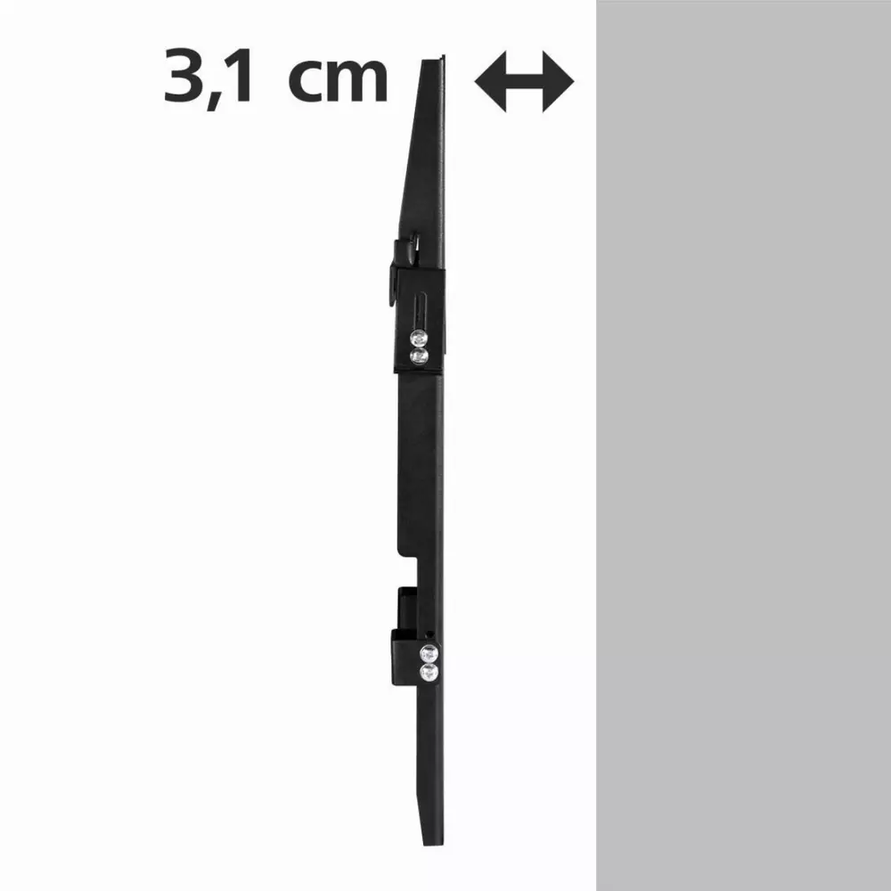 Стенна стойка за TV HAMA 96099, Фиксирана, 19"-46", 60 кг, Черна