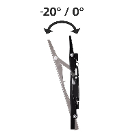 Стенна стойка за TV HAMA 84426, Регулируема, 32"-42", 50 кг, Черна