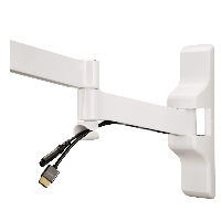 Стенна стойка за TV HAMA 108741, Регулируема, 19"-46", 25 кг, Бяла