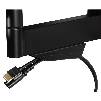 Стенна стойка за TV HAMA 118619, Регулируема, 32"-65", 35 кг, Черна