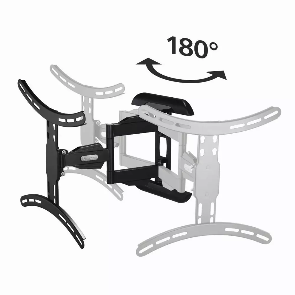 Стенна стойка за TV HAMA 118619, Регулируема, 32"-65", 35 кг, Черна