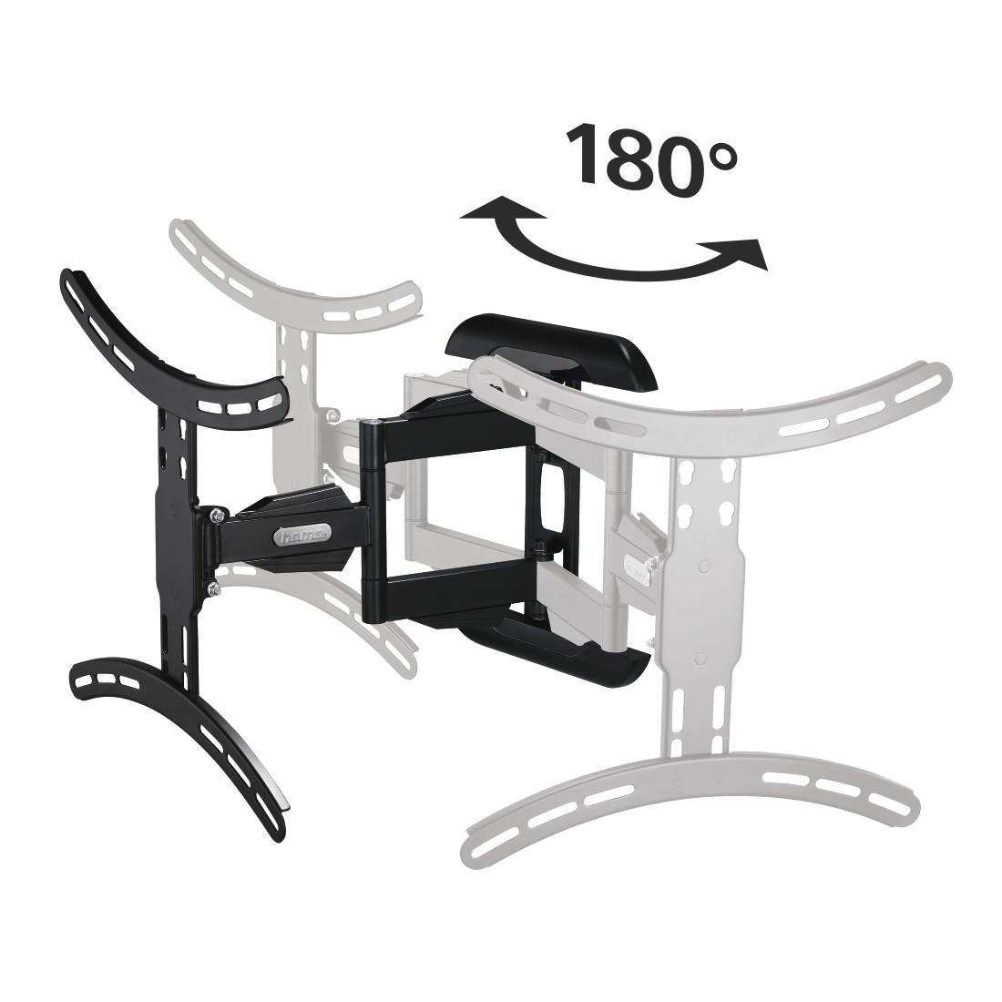 Стенна стойка за TV HAMA 118619, Регулируема, 32"-65", 35 кг, Черна